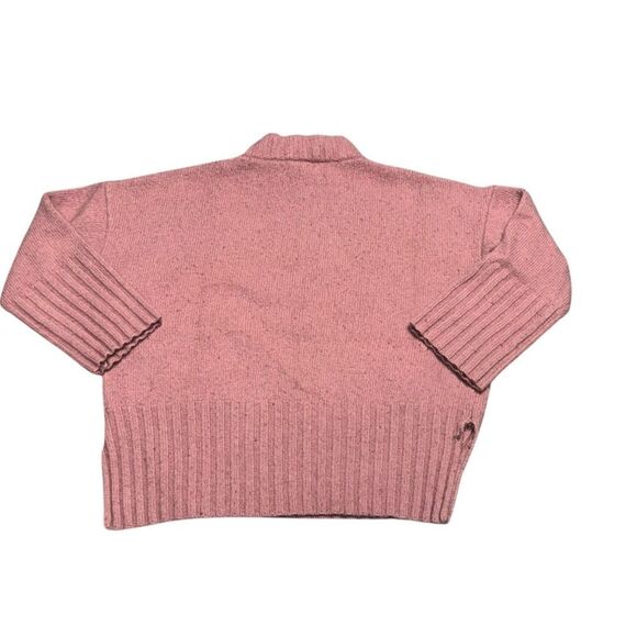 MARELLA MONOCHROME antique rose wool cashmere blend vadet turtle neck sweater - Picture 5 of 8